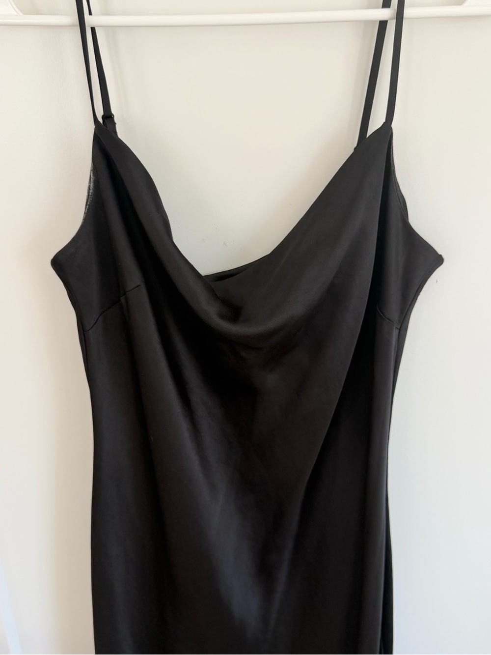Express Women’s Black Cowl Neck Slip Dress M - Picture 2 of 6